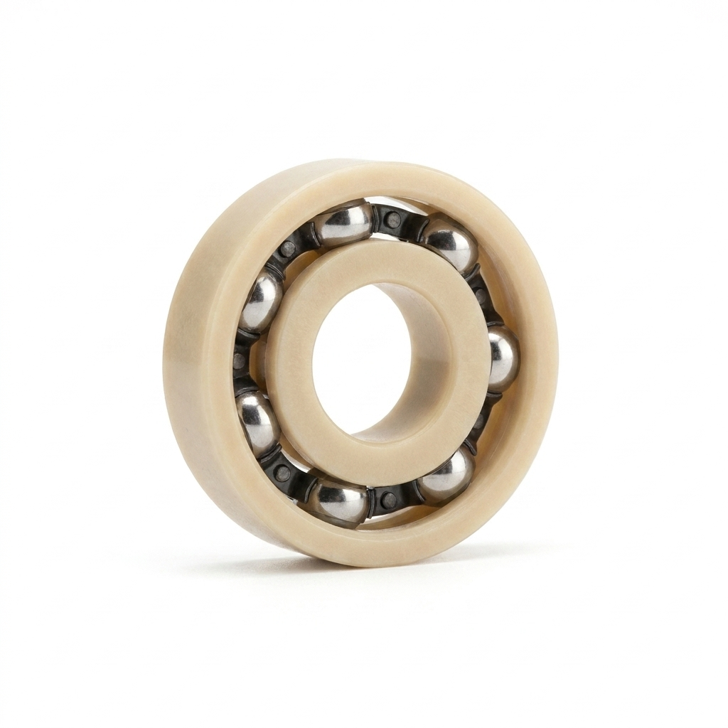 Rodamiento Radial de Bolas de Ranura Profunda Xirodur A500 – Productos Químicos y Temperaturas +150 °C